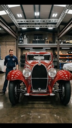 Buggati 41 Royale vintage car restoration in 41 seconds.