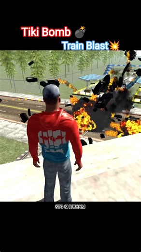 New Tiki Bomb Indian Bike Driving 3d Gaming #shorts 💥🚂