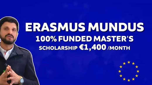 Watch our coming video Erasmus Mundus Joint Master fully funded plus Euro 1400 per month Scholarship on Crown Immigration YouTube Channel WhatsApp: 91 80880 18801 91 97805 63753 or email info@cicsgroups.com #ErasmusMundus #ErasmusMundusScholarship #ErasmusMundusJointMaster #EMJM | Crown Immigration Consultancy Services Pvt Ltd