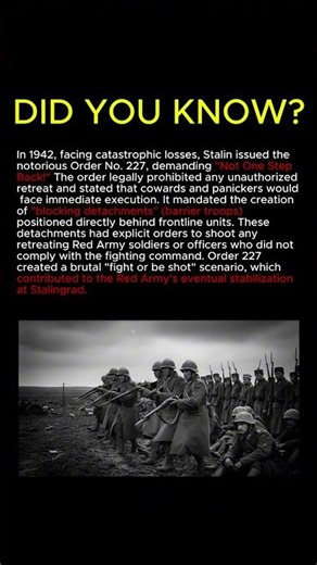 Soviet Order No. 227 ("Not One Step Back") 😪 #army #military #soldier #war #combat #militarylife