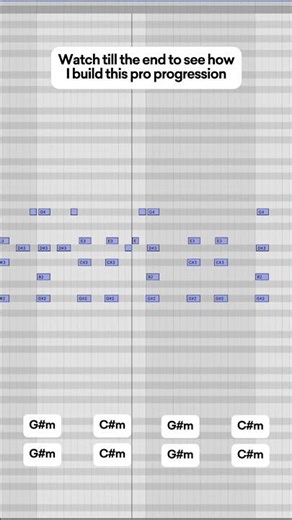 Watch till the end to see how I build this pro progression #ableton #musicproducer #piano #midi