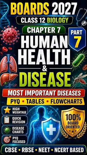 human health and disease # disease # class 12 biology # boards 2027# neet # human health