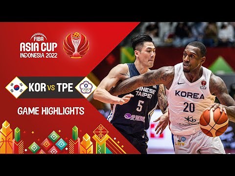 Korea 🇰🇷 - Chinese Taipei | Basketball Highlights - #FIBAASIACUP 2022