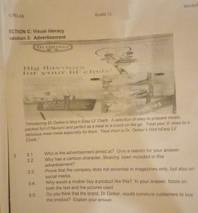 Advertisement Questions3.1 Who is the advertisement aimed at?... | Filo