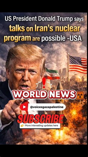 US President Donald Trump says talks on Iran's nuclear #america #asmr #iran #unitedstates #worldnews