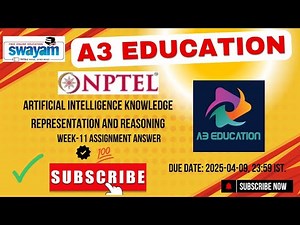 NPTEL Artificial Intelligence: Knowledge Representation and Reasoning Week 11 Assignment Answers