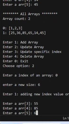Dynamic Array manager in c language | c program | #coding #c