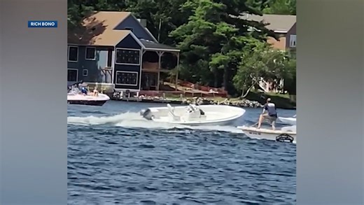 Video shows runaway boat going in circles on Lake Winnipesaukee