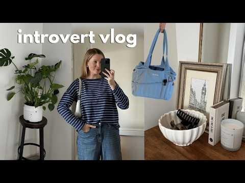 life of an introvert 💌 thrift with me, cozy homebody days & my new analog hobby bag!