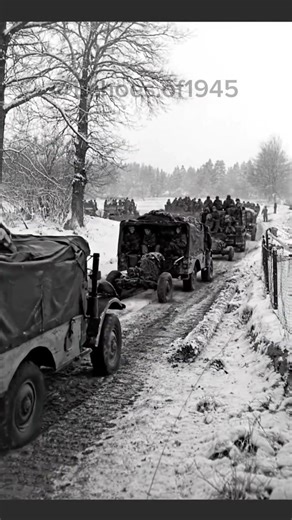 WWII Supply Run: Truck Convoy in Freezing Winter ❄️🚛 #Shorts