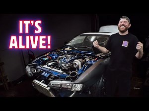 First Start of the Fully Built KA24DE Turbo Engine