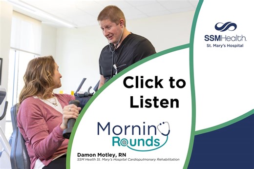 Damon Motley, an RN with our Cardiac Rehab program, takes 60 seconds to talk about the risk factors of heart disease. Morning Rounds airs on 94.3 KAT Country with Hilley & Hart. Be sure to tune into Kat Country during the morning show! Cardiac and pulmonary rehab services are usually covered by Medicare and most insurance plans. A physician's consent is required to enroll in our rehab programs. Our staff will work with you and your physician to determine the most appropriate plan for your needs.