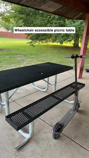 They’re making wheelchair accessible picnic tables! ♿️