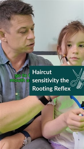 Why Some Kids Struggle With Haircuts & Hair Washing 💇‍♂️🚿 If your child has ASD, you might notice big resistance when it comes to: • Haircuts 💇‍♀️ • Washing their hair 🚿 • Having water poured over their head 💦 👉 One reflex that’s often linked to this behaviour is the Rooting Reflex. When this reflex stays active beyond infancy, it can make the face extra sensitive, leading to strong reactions like pulling away, twitching, or even trying to bite. ✨ How to test it: • Take a soft brush 🖌️ • 
