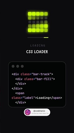 🔲 I built a CSS loader - no libraries, no JS