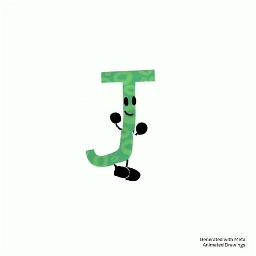 Endless Letter J on Animated drawings (Remake)