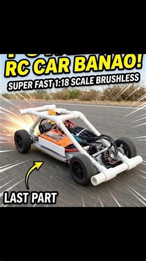 How to make Powerful RC Car from PVC Pipe |(Final Part) 🔥 Full Build #diy #howtomake #ytshorts