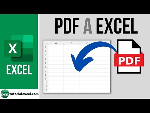 Cómo pasar un PDF a Excel 📄