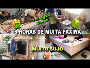 FAXINA COMPLETA | 3 DIAS SEM LIMPAR | 6 HORAS DE MUITA FAXINA🥵
