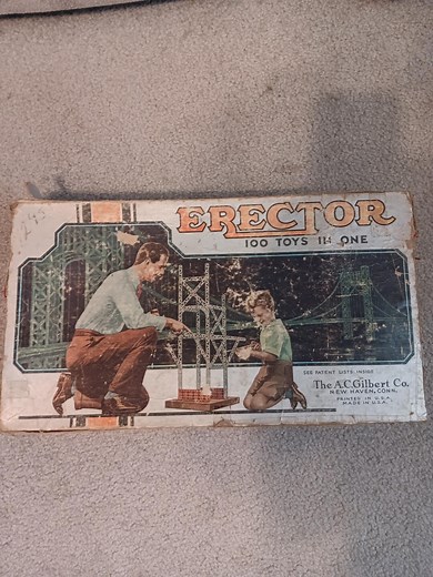 Vintage A C Gilbert Erector Set 100 Toys in One - Etsy