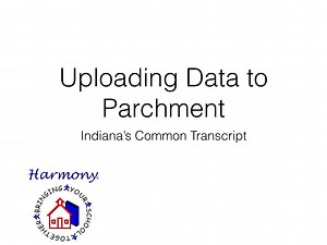 Uploading Electronic Transcripts to Parchment