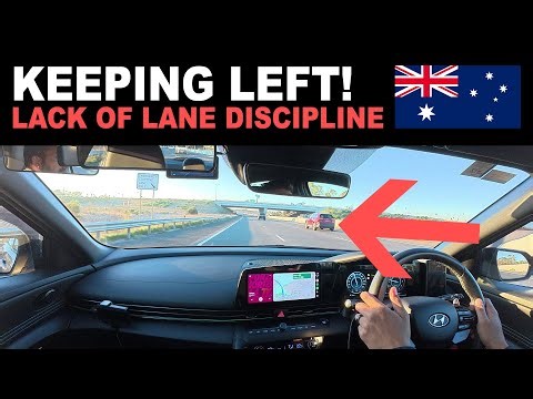 Keeping LEFT In Victoria, Australia - A LACK Of Lane DISCIPLINE!