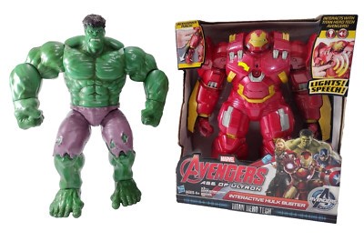 Avengers Age Of Ultron 13" Interactive Hulk Buster + 15" Talking Hulk Toy Figure | eBay