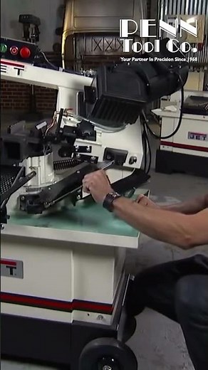 📐 **Unlock the Power of Precision** JET Mitering Horizontal Bandsaw**
