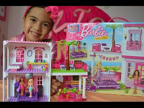 Barbie Build n' Style Beach House Mega Bloks Barbie and Nikki l Kids Balloons and Toys