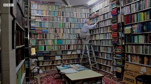 The tiny library in old Delhi has an impressive collection of rare books and manuscripts, some as old as 700 years. | BBC News India