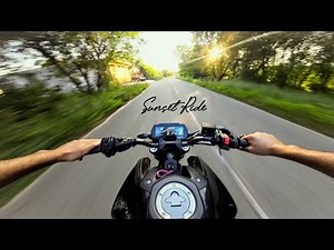 YAMAHA MT 15 - SUNSET RIDE - PURE EXHAUST SOUND - 4K