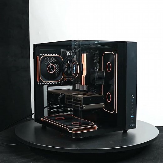 Newegg CH3+ ATX/micro Atx/ITX Computer Case, Side View Sea View Room Case#computer #diy