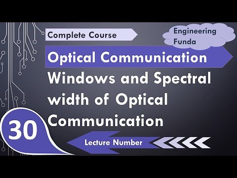 Windows & Spectral bands of optical communication (Basics, Attenuation, Absorption & Optical source)