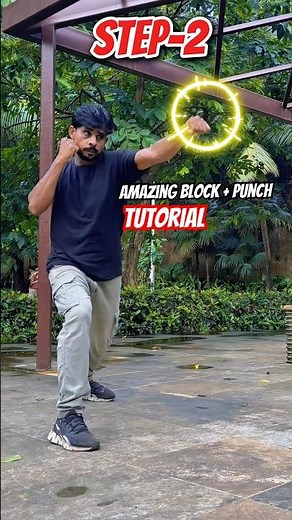 Amazing block + punch tutorial 🥋💥#block #combatsport #kungfu #martialarts #muaythai #shorts