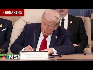 BREAKING: Trump signs Gaza peace plan