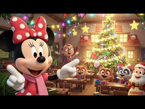 Minnie Mouse’s Jungle School Christmas Eve Surprise 🎄 | Fun 3D Cartoon Story for Kids