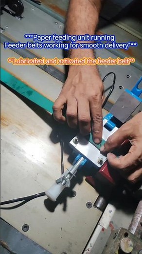 *"Feeder Belt Maintenance – Smooth Feed Restored!"* #foryoupage #viralshort#offsetprinting #machine