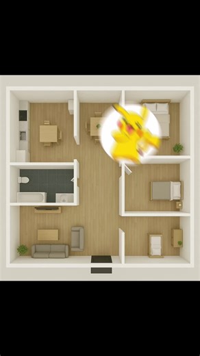 Hide and seek game level pikachu