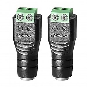 CHANZON Female 10 Pcs 12V 5.5mm x 2.1mm DC Power Jack Connector 24V Socket for Led Light Strip CCTV Security Camera Cable Wire Ends Plug Barrel Adapter