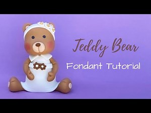 How to make a cute fondant Teddy Bear with a dress (weights included)