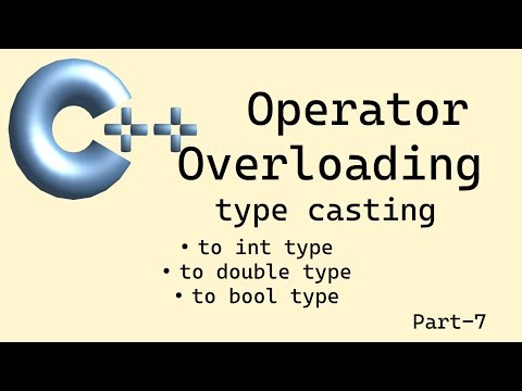 C++ basics: Operator overloading - Part 7 (casting to other type -int, double, bool)
