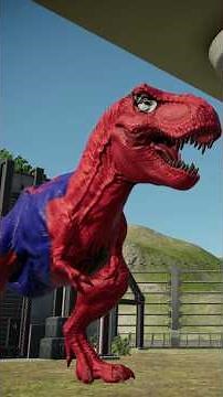 Spider-Man T Rex vs JP3 Spinosaurus I Jurassic World Evolution 2