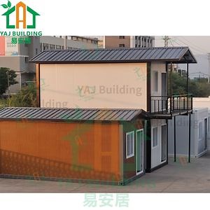 [Hot Item] Modular Shipping Container 2 Storey Mini Dormitory Prefab Cabin Mobile Tiny Office Modern Prefabricated House