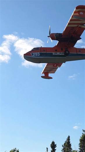 Buffalo Airways Tanker 293 fighting the Martin Lake fire in Newfoundland. Our CL-215’s were picking up out of Paradise Lake and the Search and Rescue teams sent us these awesome videos! Thank you Cameron Snow! | Mikey McBryan
