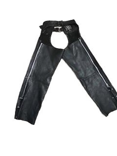 Vintage Black Leather Motorcycle Chaps Women’s LG Adjustable Waist - Etsy