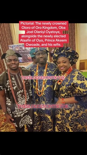 Newly Crowned Oloro of Oro Kingdom - Oba Joel Olaniyi Oyatoye