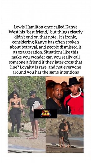 Betrayal or Business? End of the Hamilton-Ye Brotherhood #kanyewest #lewishamilton #kimkardashian