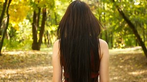 Back View Girl Long Black Hair Stock Footage Video (100% Royalty-free) 1038428465 | Shutterstock