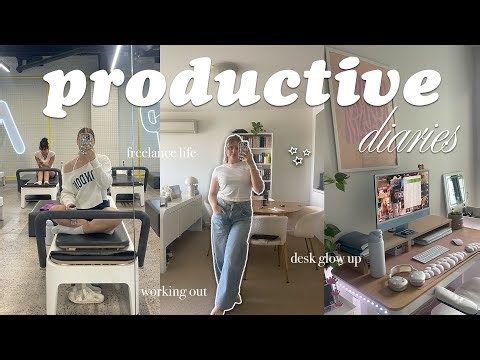 a realistic & productive few days re-organising, decluttering and freelancing (1 hr vlog)