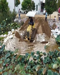 24K views · 149 reactions | Danger Alert! Starting Trash Dumping When a Vehicle Strikes 5-Ton Dump Truck – Mixed Footage | Excavator Bulldozer | Facebook